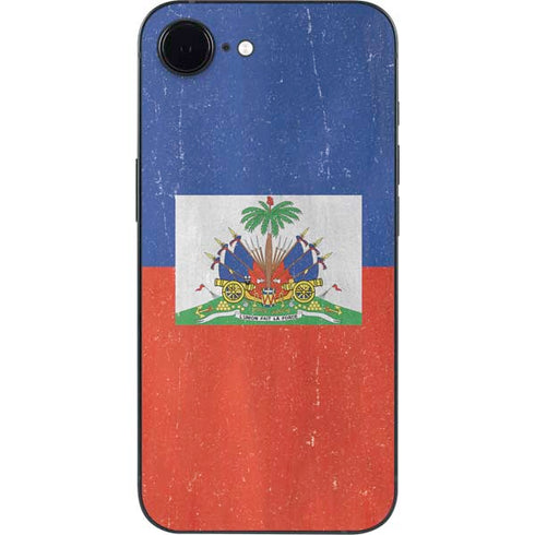 Haiti Flag Distressed iPhone 16e Skin