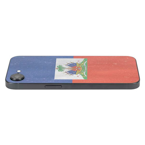 Haiti Flag Distressed iPhone 16e Skin