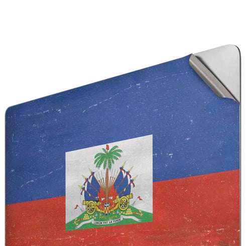 Haiti Flag Distressed Apple MacBook Pro 16-inch Skin