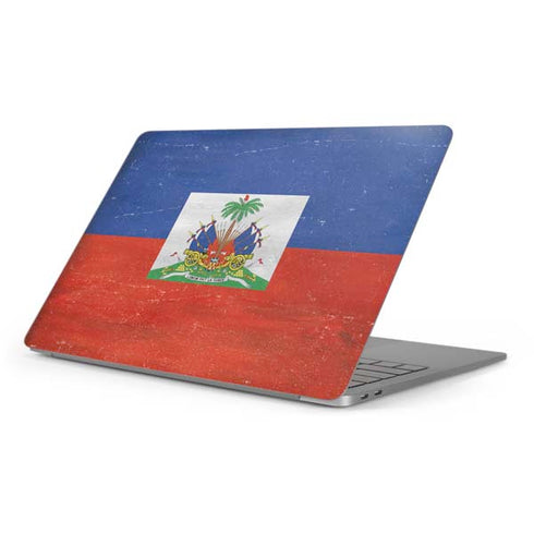 Haiti Flag Distressed Apple MacBook Pro 16-inch Skin