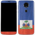 Haiti Flag Distressed Moto E5 Plus Skin