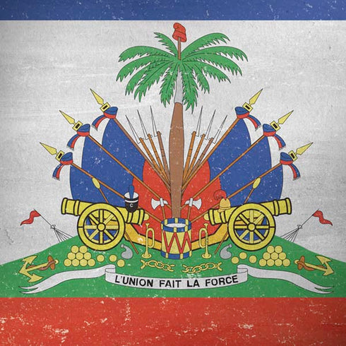 Haiti Flag Distressed Moto G6 Skin