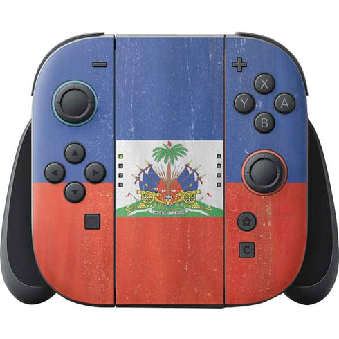 Haiti Flag Distressed Nintendo Switch 2 (2025) Joy-Con Controller Skin
