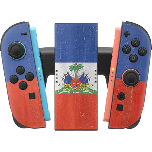 Haiti Flag Distressed Nintendo Switch 2 (2025) Joy-Con Controller Skin