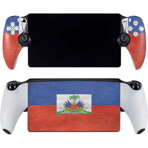 Haiti Flag Distressed PlayStation PS5 Skins