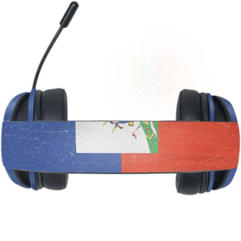 Haiti Flag Distressed Razer Kraken X Skin