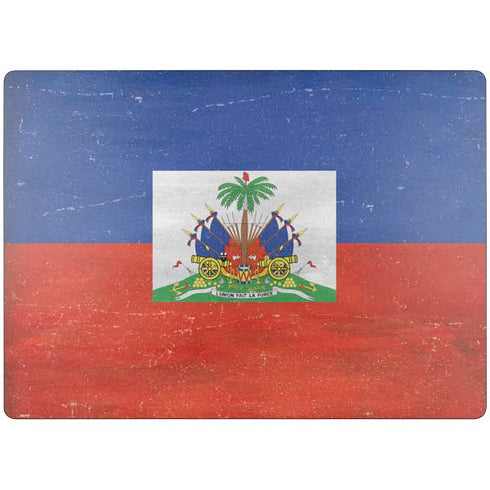 Haiti Flag Distressed Surface Laptop 7 15in Skin