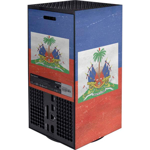 Haiti Flag Distressed XBox Series X Digital Edition Bundle Skin