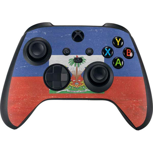 Haiti Flag Distressed XBox Series X Digital Edition Bundle Skin
