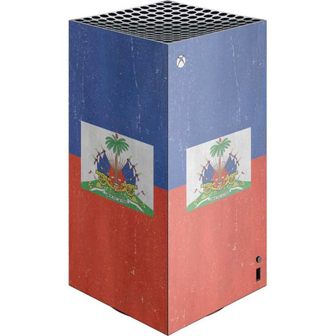 Haiti Flag Distressed Xbox Series X Skins