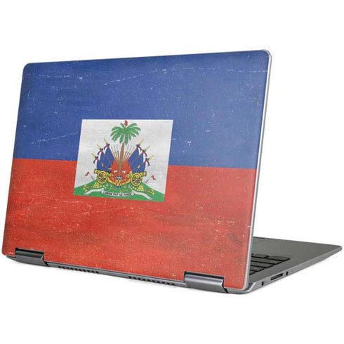 Haiti Flag Distressed Yoga 710 14in Skin
