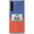 Haitian Flag Distressed Galaxy S24 FE Clear Case