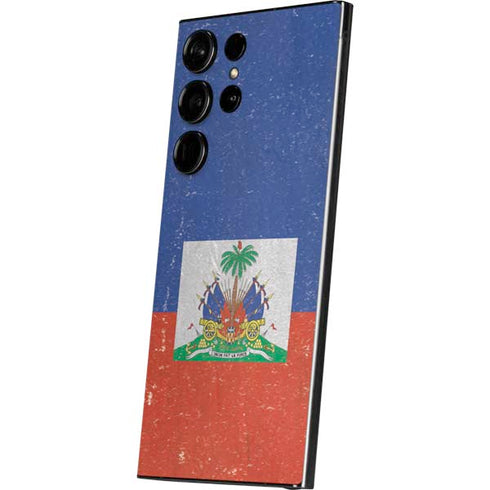 Haitian Flag Distressed Galaxy S25 Ultra Skin