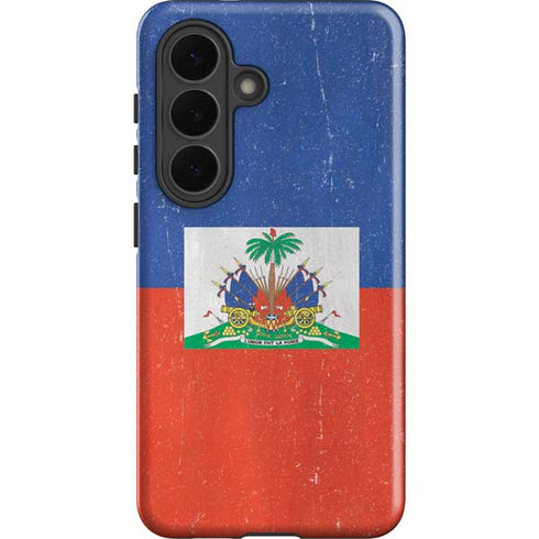 Haitian Flag Distressed Galaxy S26 Impact Case