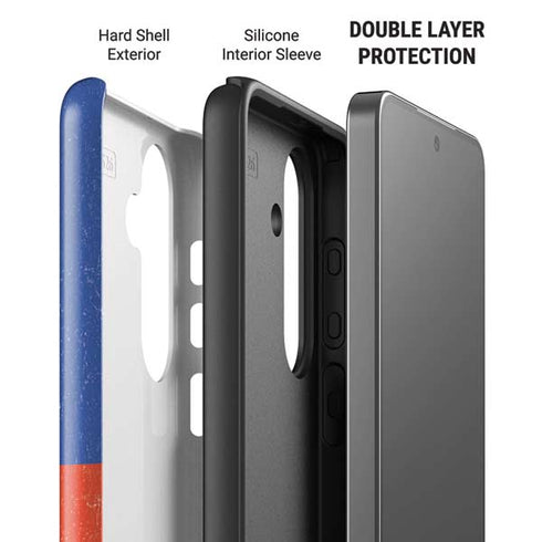 Haitian Flag Distressed Galaxy S26 Impact Case