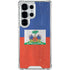 Haitian Flag Distressed Galaxy S26 Ultra Clear Case