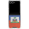 Haitian Flag Distressed Galaxy Z Flip7 Clear Case