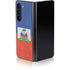 Haitian Flag Distressed Galaxy Z Fold5 5G Skin