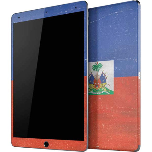 Haitian Flag Distressed iPad Skins