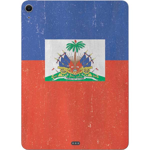 Haitian Flag Distressed Apple iPad Air Skin
