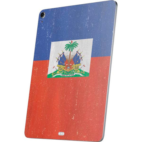 Haitian Flag Distressed Apple iPad Air Skin