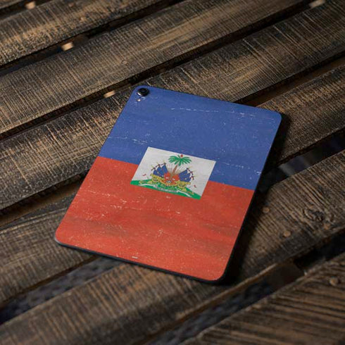 Haitian Flag Distressed Apple iPad Pro Skin