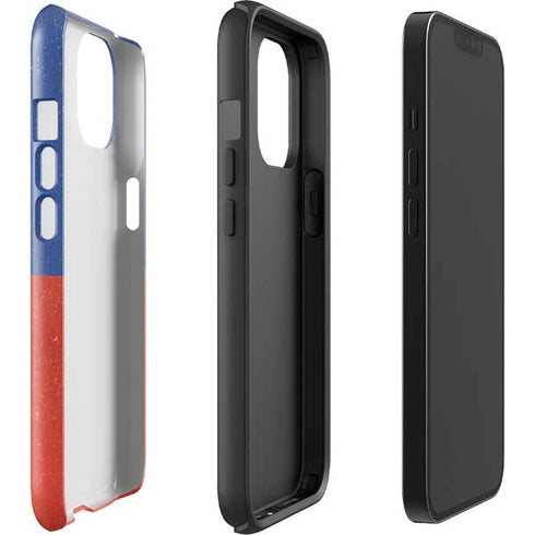 Haitian Flag Distressed iPhone 15 Impact Case