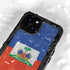 Haitian Flag Distressed iPhone 15 Plus Waterproof Case