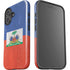 Haitian Flag Distressed iPhone 16 Impact Case