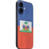 Haitian Flag Distressed iPhone 16 Plus Skin