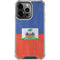 Haitian Flag Distressed iPhone 16 Pro Clear Case