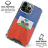 Haitian Flag Distressed iPhone 16 Pro Clear Case