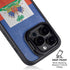 Haitian Flag Distressed iPhone 16 Pro Kickstand Case