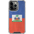 Haitian Flag Distressed iPhone 16 Pro Max Clear Case