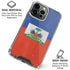 Haitian Flag Distressed iPhone 16 Pro Max Clear Case