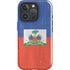 Haitian Flag Distressed iPhone 16 Pro Max Impact Case