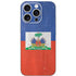 Haitian Flag Distressed iPhone 16 Pro Skin