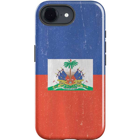 Haitian Flag Distressed iPhone 16e Impact Case