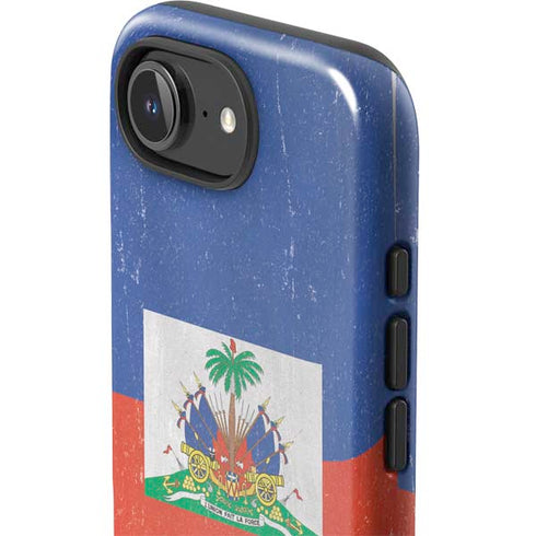Haitian Flag Distressed iPhone 16e Impact Case