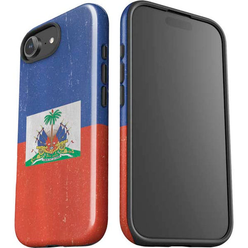 Haitian Flag Distressed iPhone 16e Impact Case