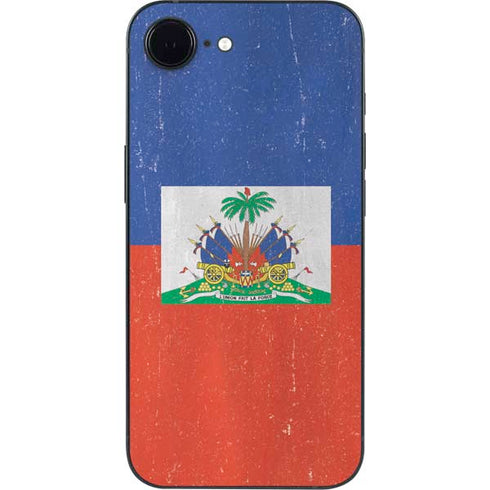Haitian Flag Distressed iPhone 16e Skin
