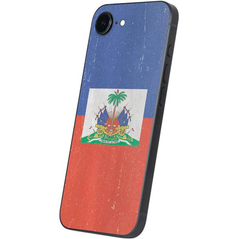 Haitian Flag Distressed iPhone 16e Skin