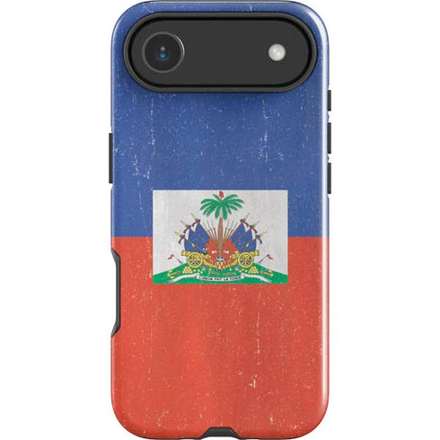 Haitian Flag Distressed iPhone 17 Air Impact Case