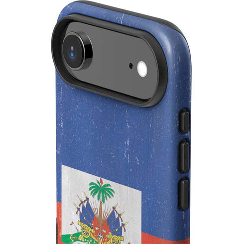 Haitian Flag Distressed iPhone 17 Air Impact Case
