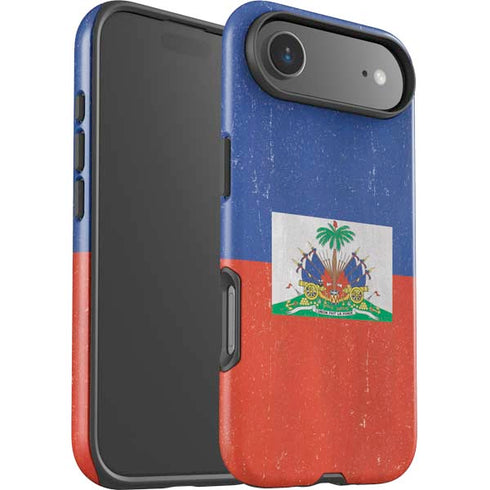 Haitian Flag Distressed iPhone 17 Air Impact Case