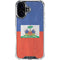 Haitian Flag Distressed iPhone 17 Clear Case