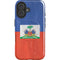 Haitian Flag Distressed iPhone 17 Magsafe Impact Case