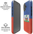 Haitian Flag Distressed iPhone 17 Magsafe Impact Case