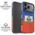 Haitian Flag Distressed iPhone 17 Pro Magsafe Impact Case