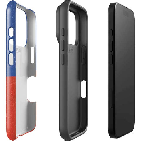 Haitian Flag Distressed iPhone 17 Pro Max Impact Case